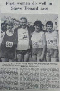 First Women run the Slieve Donard Race in 1980